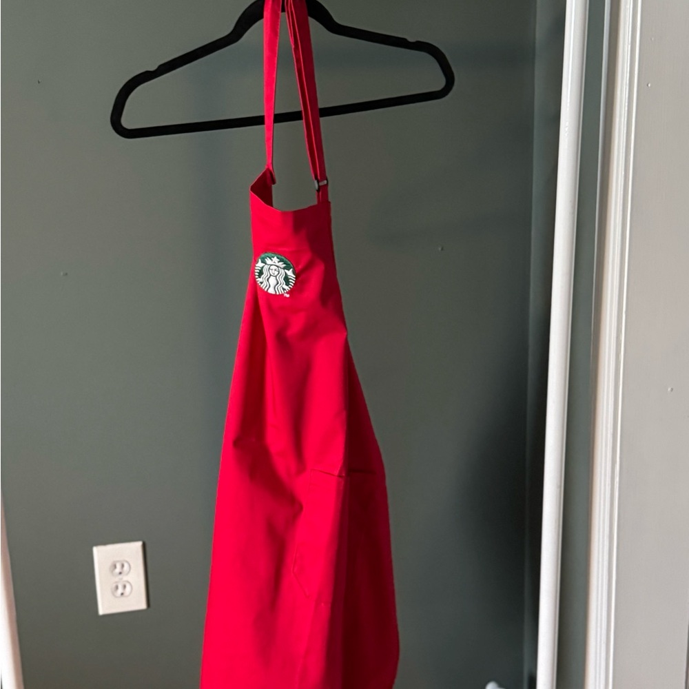 Starbucks Bold Red Barista Apron